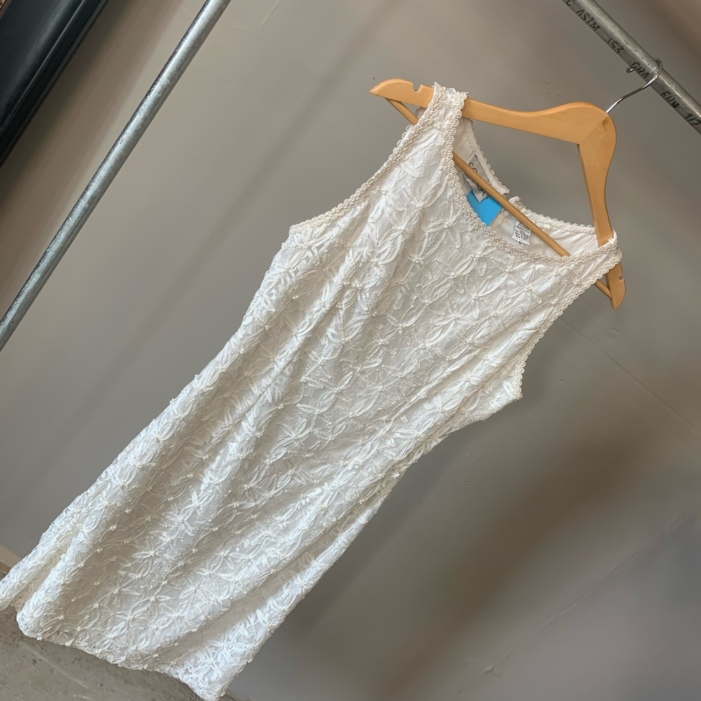 SCALA Ivory Lace pencil dress